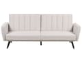 Miniatyrbild 1 av 11: Bäddsoffa Beige Tyg Klädd Sovsoffa Konvertibel Elegant Glam Modern Vardagsrum Sovrum