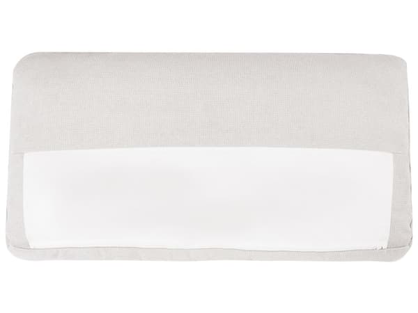 Vänster 3-sits hörnsoffa Vit tygklädd Track Armstöd Extra kuddar Minimalistisk modern stil