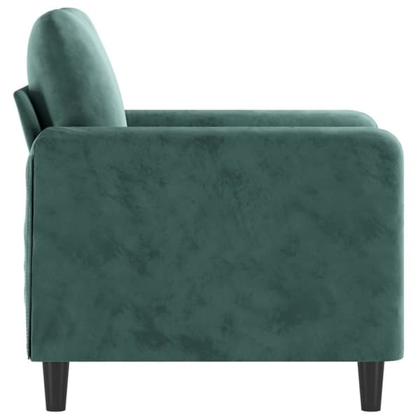 vidaXL lænestol 60 cm velour lysegrøn