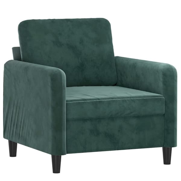vidaXL lænestol 60 cm velour lysegrøn