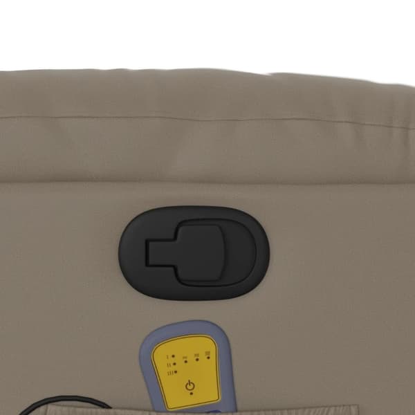 vidaXL Massagefåtölj cappuccino konstläder