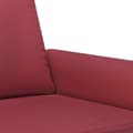 Miniatyrbillede 5 af 8: vidaXL 2-personers sofa 120 cm kunstlæder vinrød