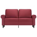Miniatyrbillede 2 af 8: vidaXL 2-personers sofa 120 cm kunstlæder vinrød