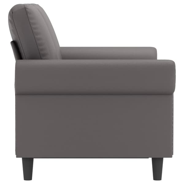 vidaXL 2-personers sofa 120 cm kunstlæder grå