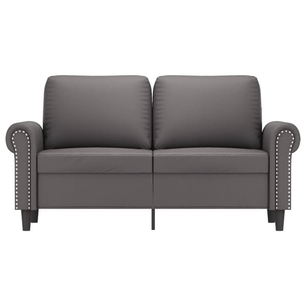 vidaXL 2-personers sofa 120 cm kunstlæder grå