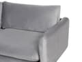 Miniatyrbillede 7 af 11: Hjørnesofa med Chaiselong Grå Velour 4 Personers Sofa L Formet Dyb Sofahjørne Siddemøbel Blød Stofsofa Højrevendt