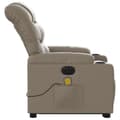 Miniatyrbild 10 av 11: vidaXL Massagefåtölj med uppresningshjälp cappuccino konstläder