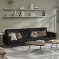 Miniatyrbillede 1 af 11: vidaXL 2-personers sovesofa fløjl sort
