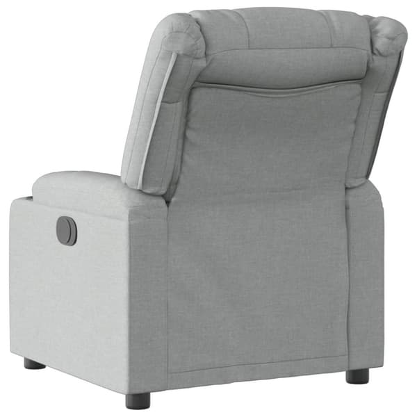 vidaXL Reclinerfåtölj ljusgrå tyg