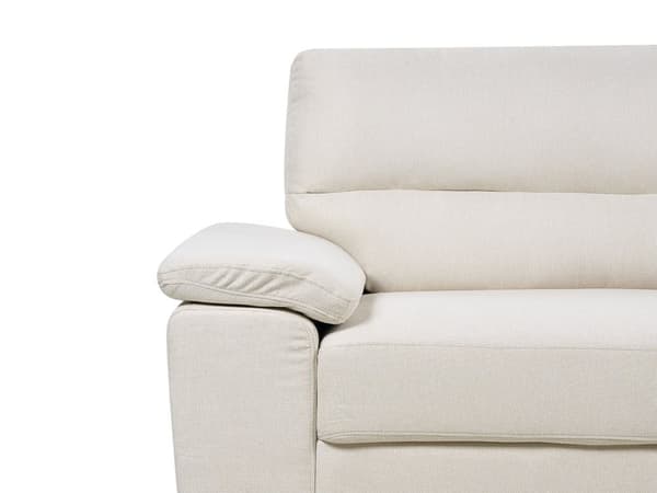 Stoffsofa lysebeige 2-seters sofa med polstring Stue