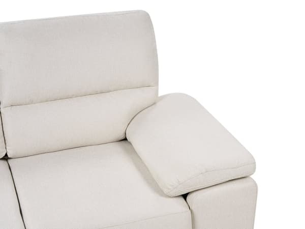 Stoffsofa lysebeige 2-seters sofa med polstring Stue