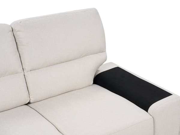 Stoffsofa lysebeige 2-seters sofa med polstring Stue