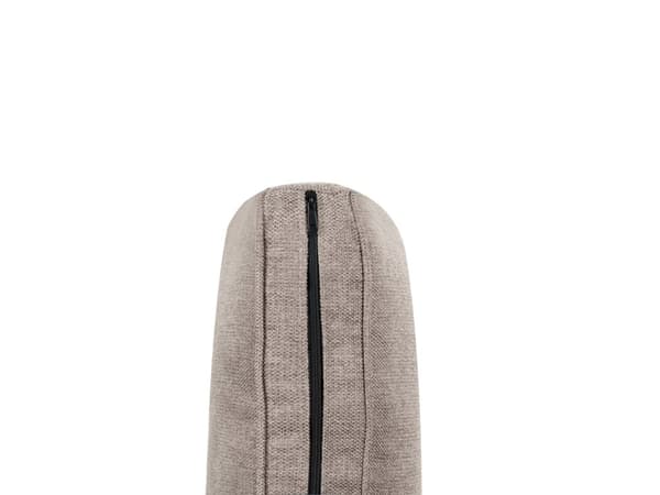 3-seters sofa lysebrun stoff med treramme og sittepute Stue