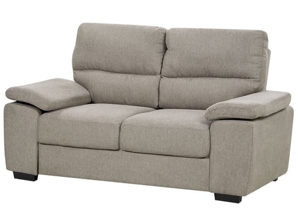 Stoffsofa lysebrun 2-seters sofa med polstring Stue