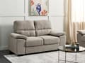 Miniatyrbilde 2 av 10: Stoffsofa lysebrun 2-seters sofa med polstring Stue