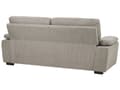 Miniatyrbilde 5 av 10: Stoffsofa lysebrun 3-seters sofa med stoppede pledd Stue