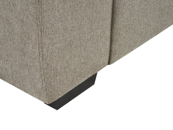 Stoffsofa lysebrun 3-seters sofa med stoppede pledd Stue