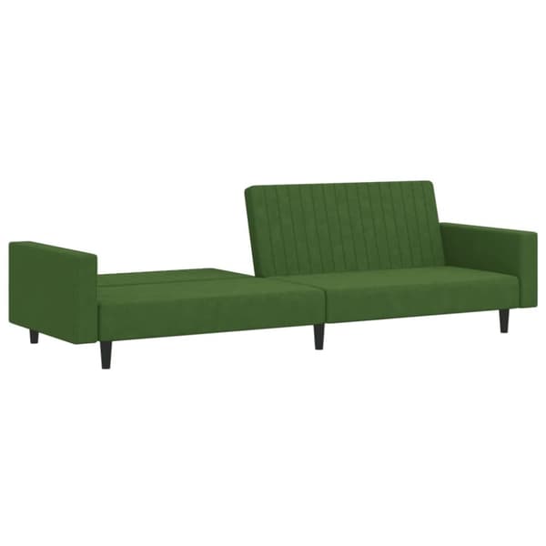 vidaXL 2-personers sovesofa fløjl mørkegrøn