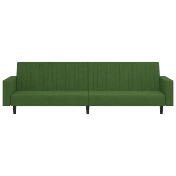 vidaXL 2-personers sovesofa fløjl mørkegrøn