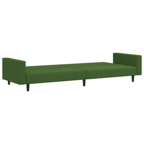 vidaXL 2-personers sovesofa fløjl mørkegrøn