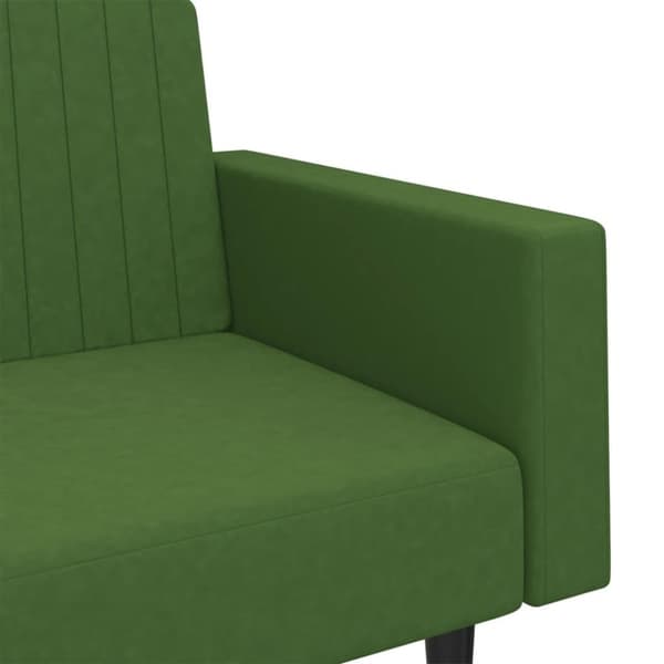 vidaXL 2-personers sovesofa fløjl mørkegrøn
