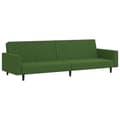 Miniatyrbillede 1 af 11: vidaXL 2-personers sovesofa fløjl mørkegrøn