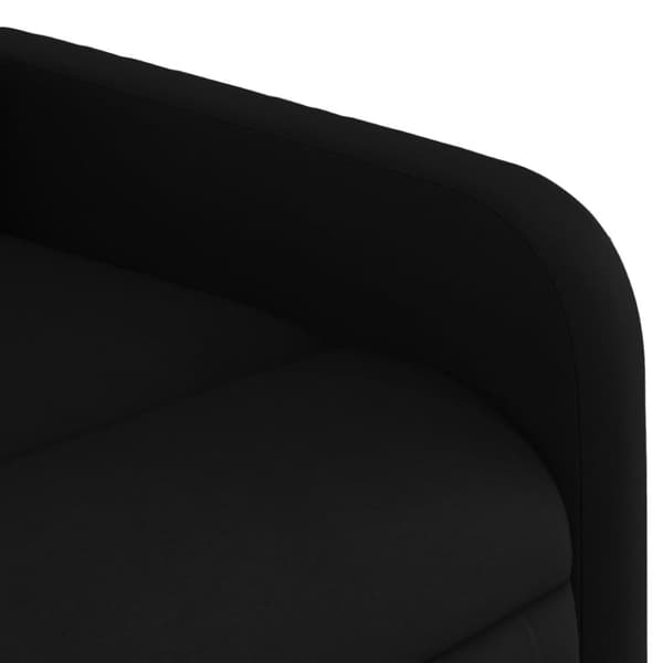 vidaXL Elektrisk massagefåtölj med uppresningshjälp svart tyg