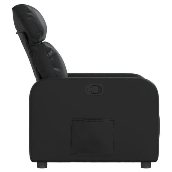 vidaXL Reclinerfåtölj svart konstläder