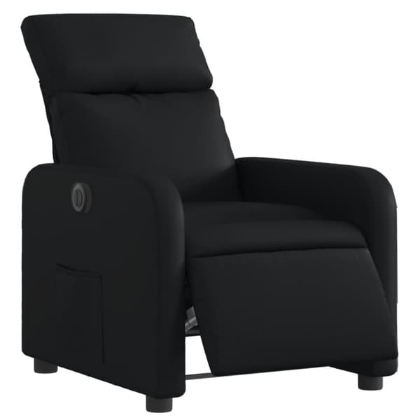 vidaXL Elektrisk reclinerfåtölj svart konstläder