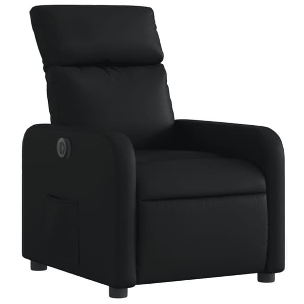 vidaXL Elektrisk reclinerfåtölj svart konstläder