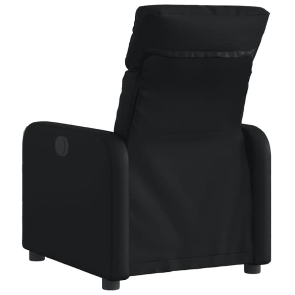 vidaXL Elektrisk reclinerfåtölj svart konstläder