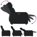 Miniatyrbild 7 av 11: vidaXL Elektrisk reclinerfåtölj svart konstläder