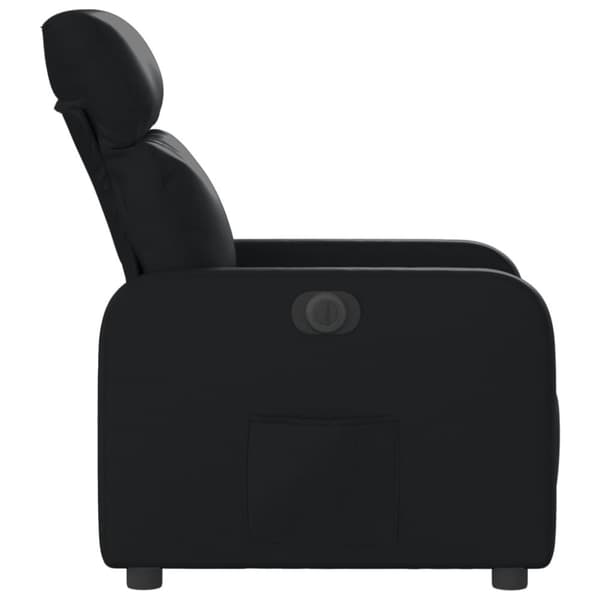 vidaXL Elektrisk reclinerfåtölj svart konstläder