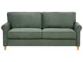Miniatyrbillede 4 af 11: 3-personers sofa Mørkegrønt fløjlsstof Træstel Pocketfjedre Stuesofa, Stue, Opholdsrum Værelse