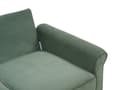 Miniatyrbillede 9 af 11: 3-personers sofa Mørkegrønt fløjlsstof Træstel Pocketfjedre Stuesofa, Stue, Opholdsrum Værelse