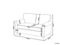 Miniatyrbillede 3 af 11: Sofa Lysebrunt stof Træramme Svingfjedre Stue 2 sæder moderne stil Stue Opholdsrum