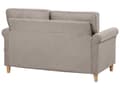 Miniatyrbillede 5 af 11: Sofa Lysebrunt stof Træramme Svingfjedre Stue 2 sæder moderne stil Stue Opholdsrum