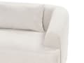 Miniatyrbilde 6 av 10: Venstrehånds 3-seters hjørnesofa Beige stoffpolstring Skinnearmlener Ekstra puter Minimalistisk moderne stil