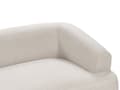Miniatyrbilde 7 av 10: Venstrehånds 3-seters hjørnesofa Beige stoffpolstring Skinnearmlener Ekstra puter Minimalistisk moderne stil
