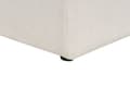 Miniatyrbilde 9 av 10: Venstrehånds 3-seters hjørnesofa Beige stoffpolstring Skinnearmlener Ekstra puter Minimalistisk moderne stil