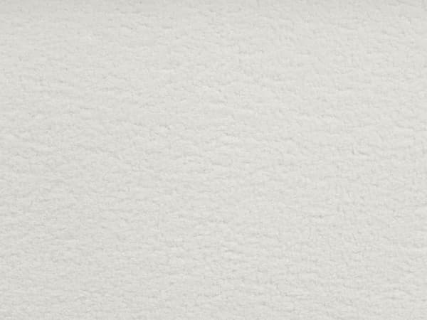 Venstrehånds 3-seters hjørnesofa Hvit bouclepolstring Skinnearmlener Ekstra puter Minimalistisk moderne stil