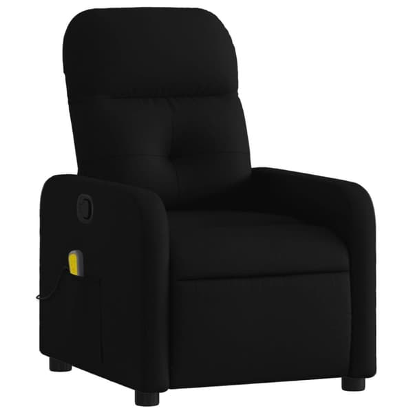 vidaXL Massagefåtölj svart tyg
