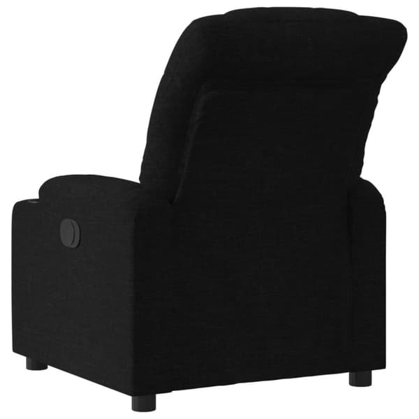 vidaXL Elektrisk reclinerfåtölj svart tyg