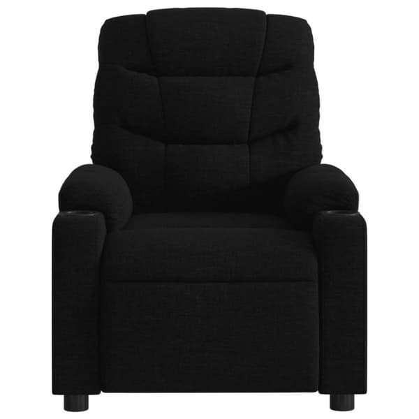 vidaXL Elektrisk reclinerfåtölj svart tyg