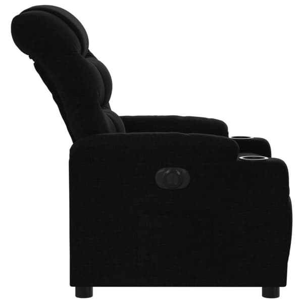 vidaXL Elektrisk reclinerfåtölj svart tyg