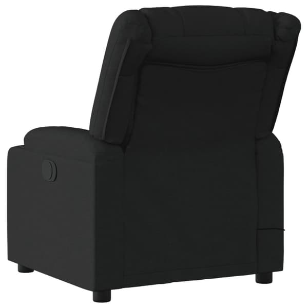 vidaXL Massagefåtölj svart tyg