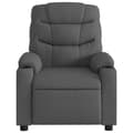 Miniatyrbild 5 av 11: vidaXL Reclinerfåtölj mörkgrå tyg