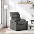 Miniatyrbild 11 av 11: vidaXL Reclinerfåtölj mörkgrå tyg