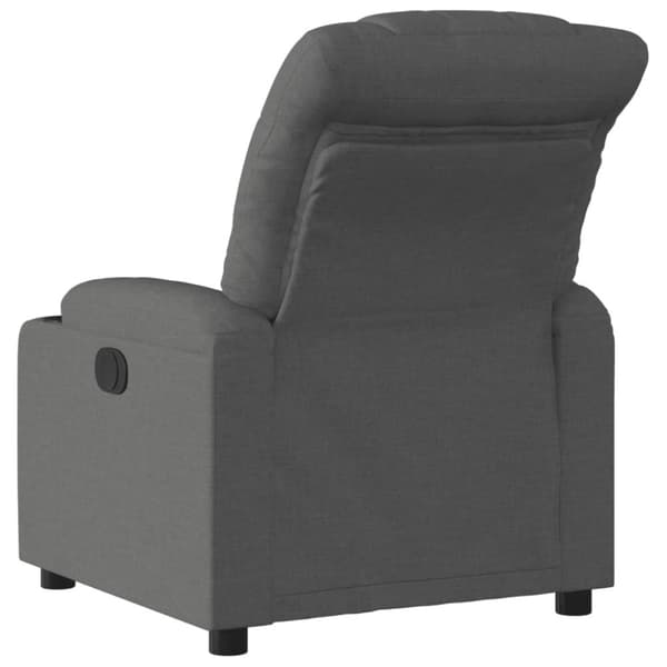 vidaXL Reclinerfåtölj mörkgrå tyg
