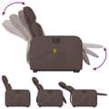Miniatyrbillede 7 af 11: vidaXL massagestol med løftefunktion kunstlæder brun